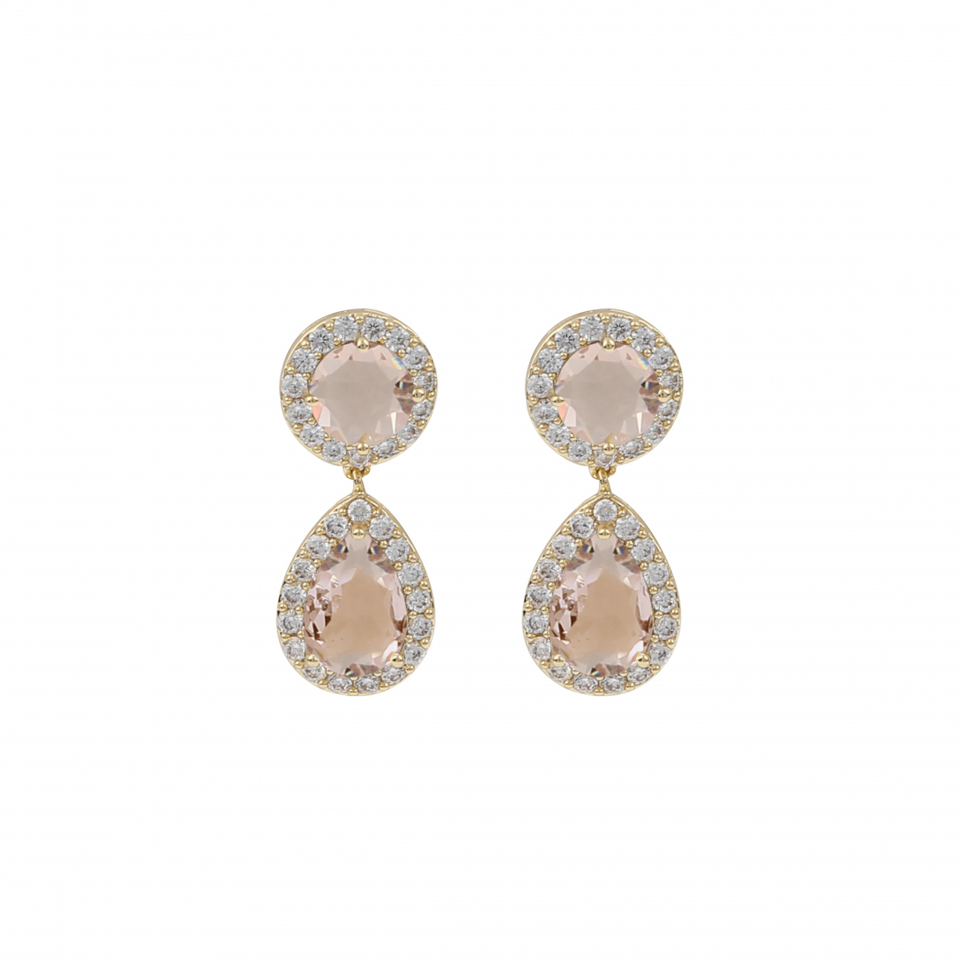 Louisiana short Øreringer Gull