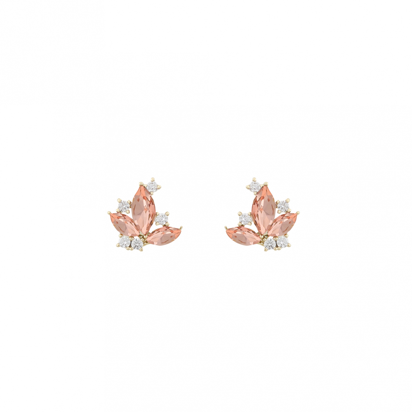 Louisiana small Øreringer Gull