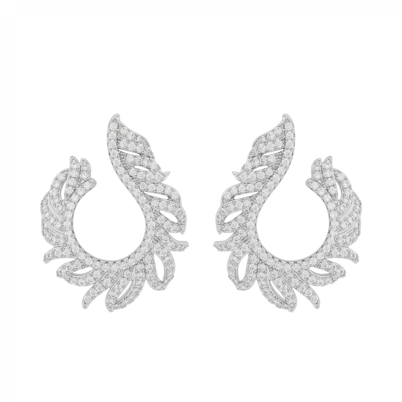 North loop ear Sølv/clear-Onesize