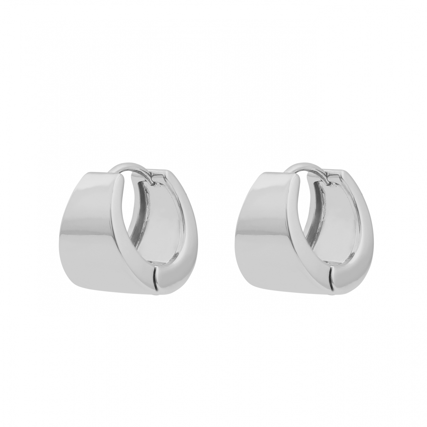 East wide oval ear plain Sølv-Onesize