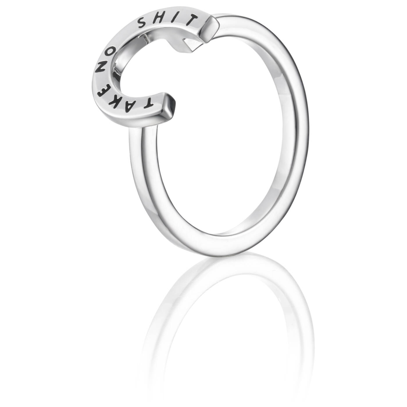Little Take No Shit Ring Sølv