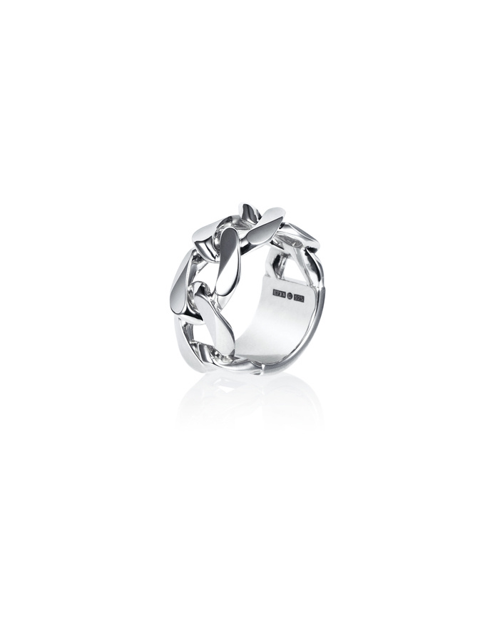 Rock My Chain Ring Silver