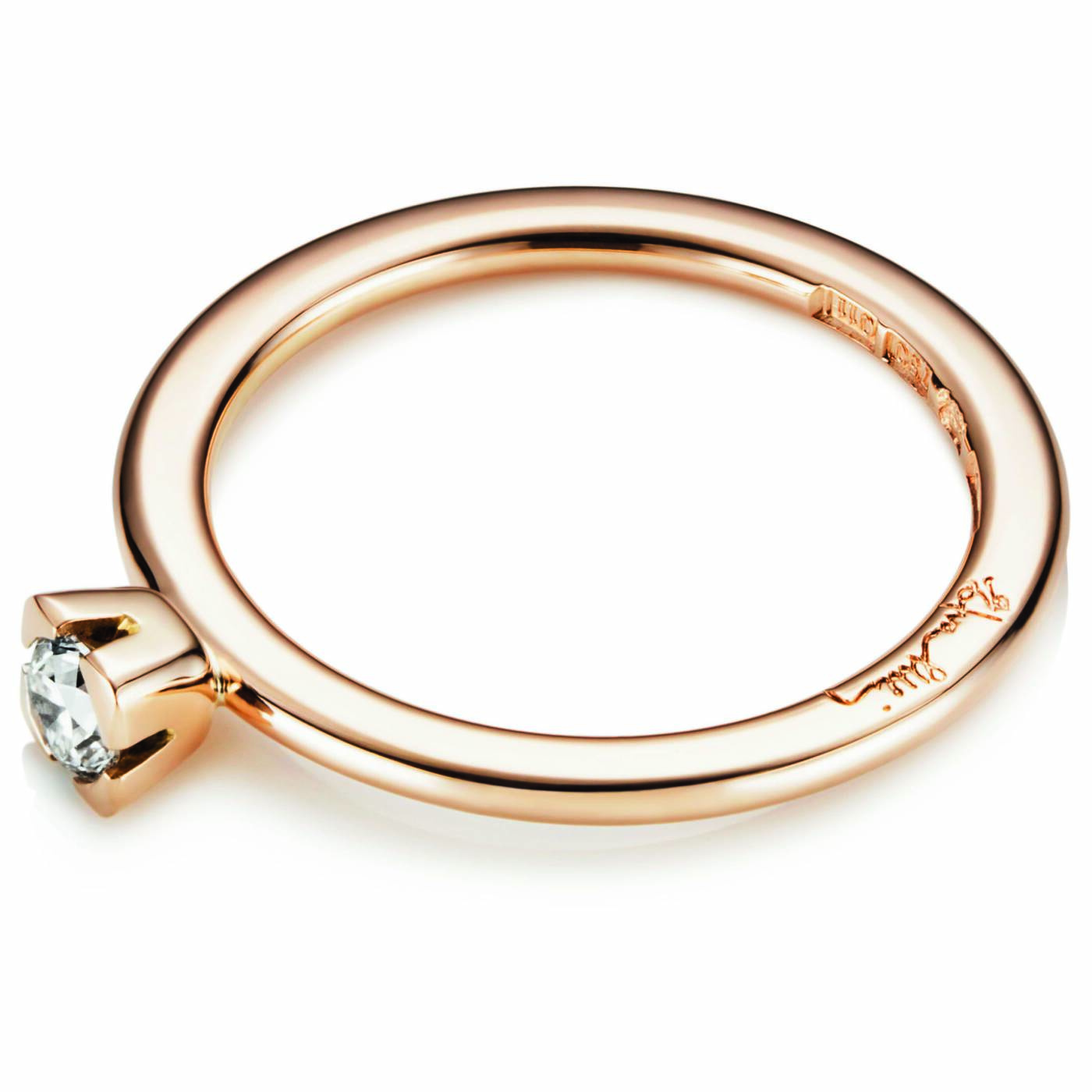 Love Bead Wedding 0.19 ct diamant Ring Gull