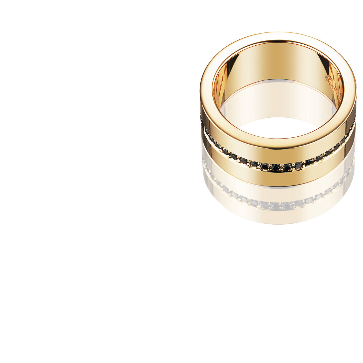 Wide & Black Stars Ring Gull