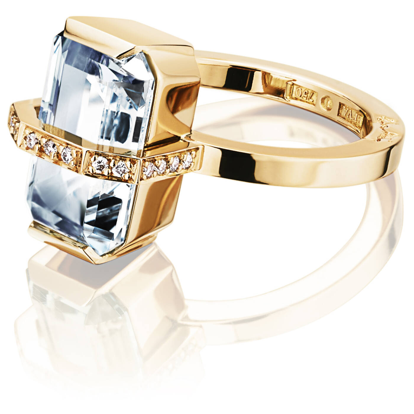 Little Bend Over - Aquamarine Ring Gull