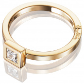 Princess Wedding Thin 0.30 ct diamant Ring Gull