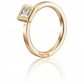 Princess Wedding Thin 0.40 ct diamant Ring Gull