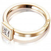 Princess Wedding Thin 0.40 ct diamant Ring Gull