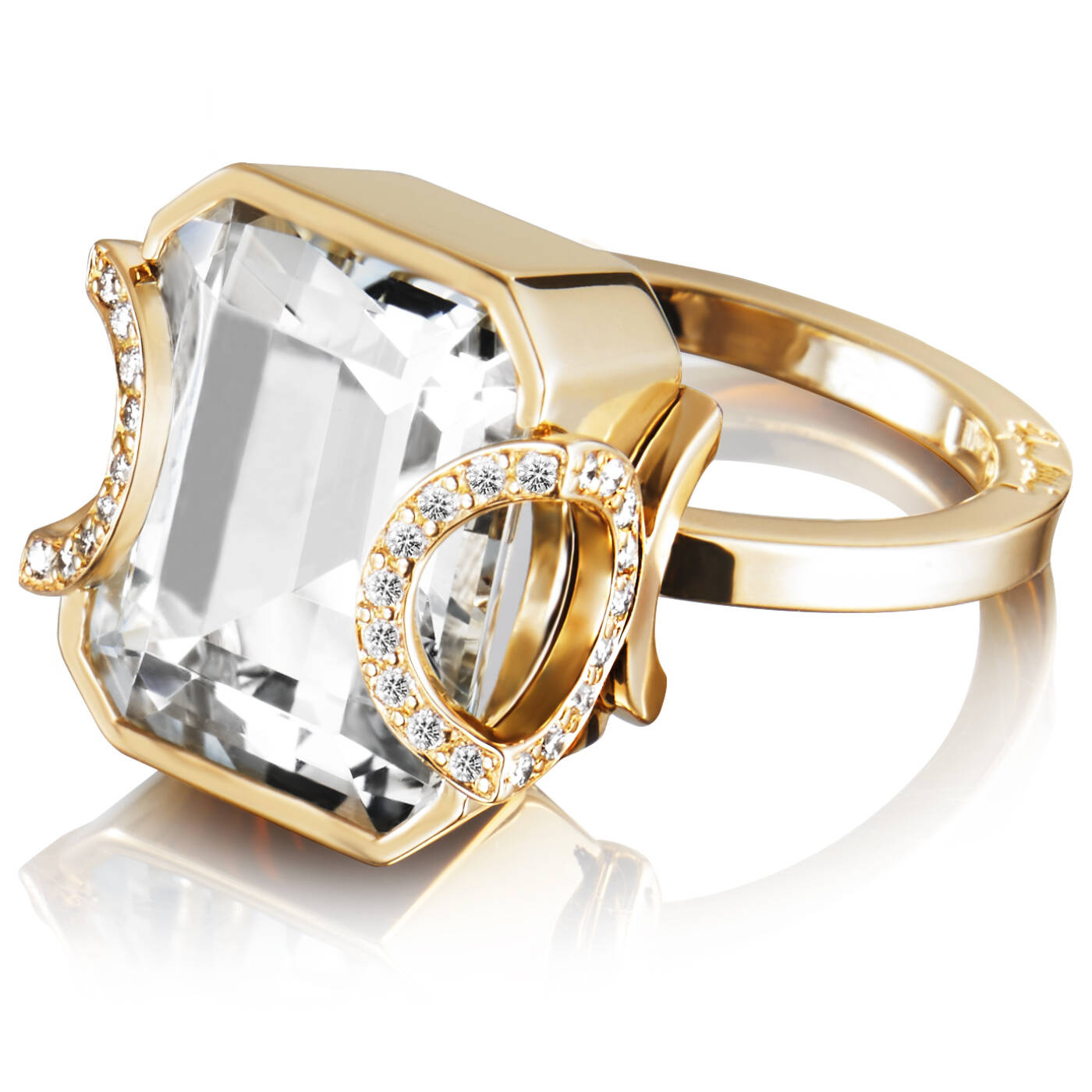 Little Magic Star - Crystal Quartz Ring Gull