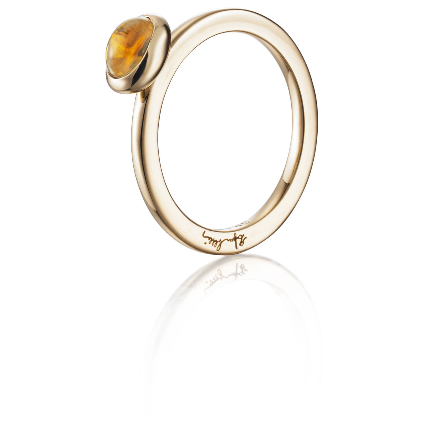 Love Bead - Citrine Ring Gull