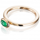 Love Bead - Green Agate Ring Gull