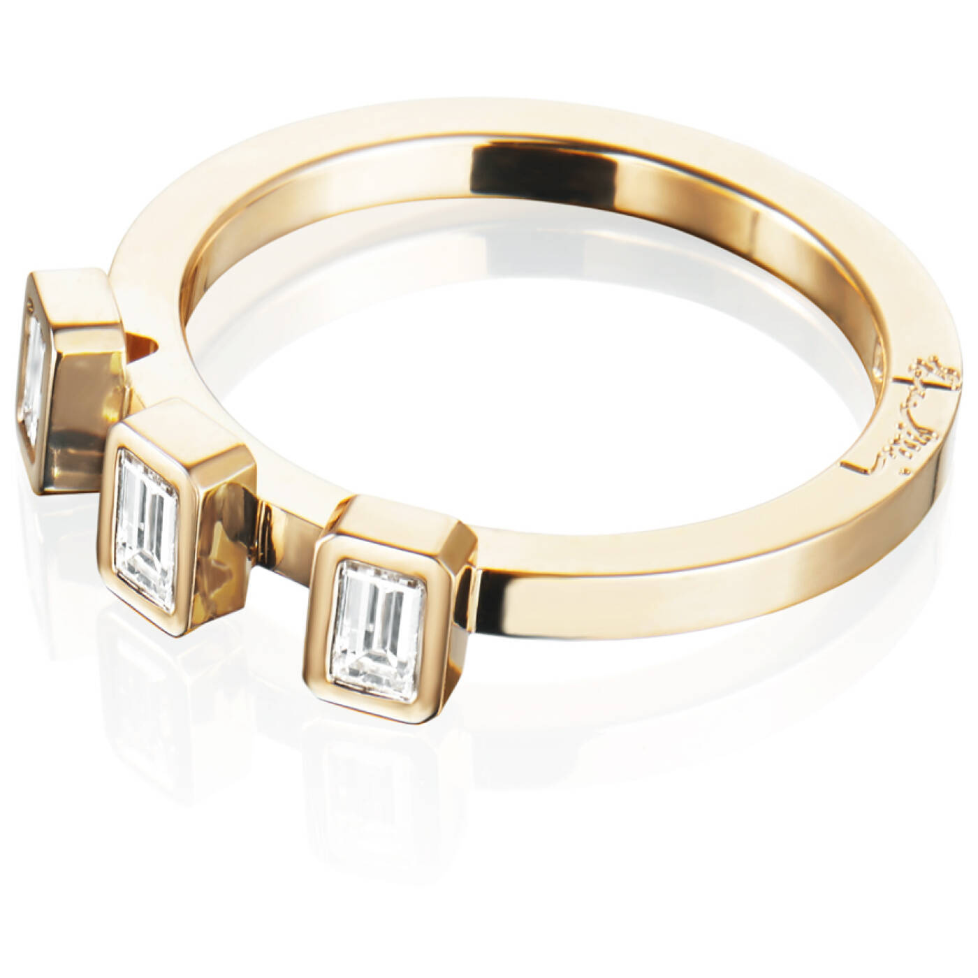 Baguette Wedding 0.30 ct diamant Ring Gull