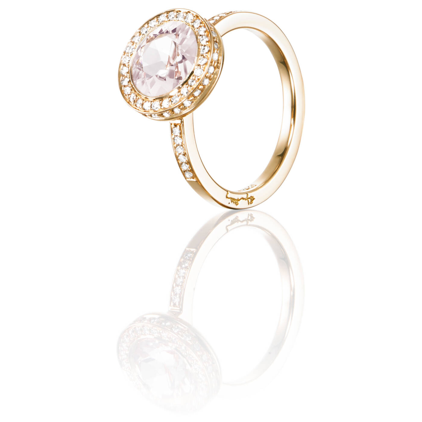 Halo - Morganite Ring Gull