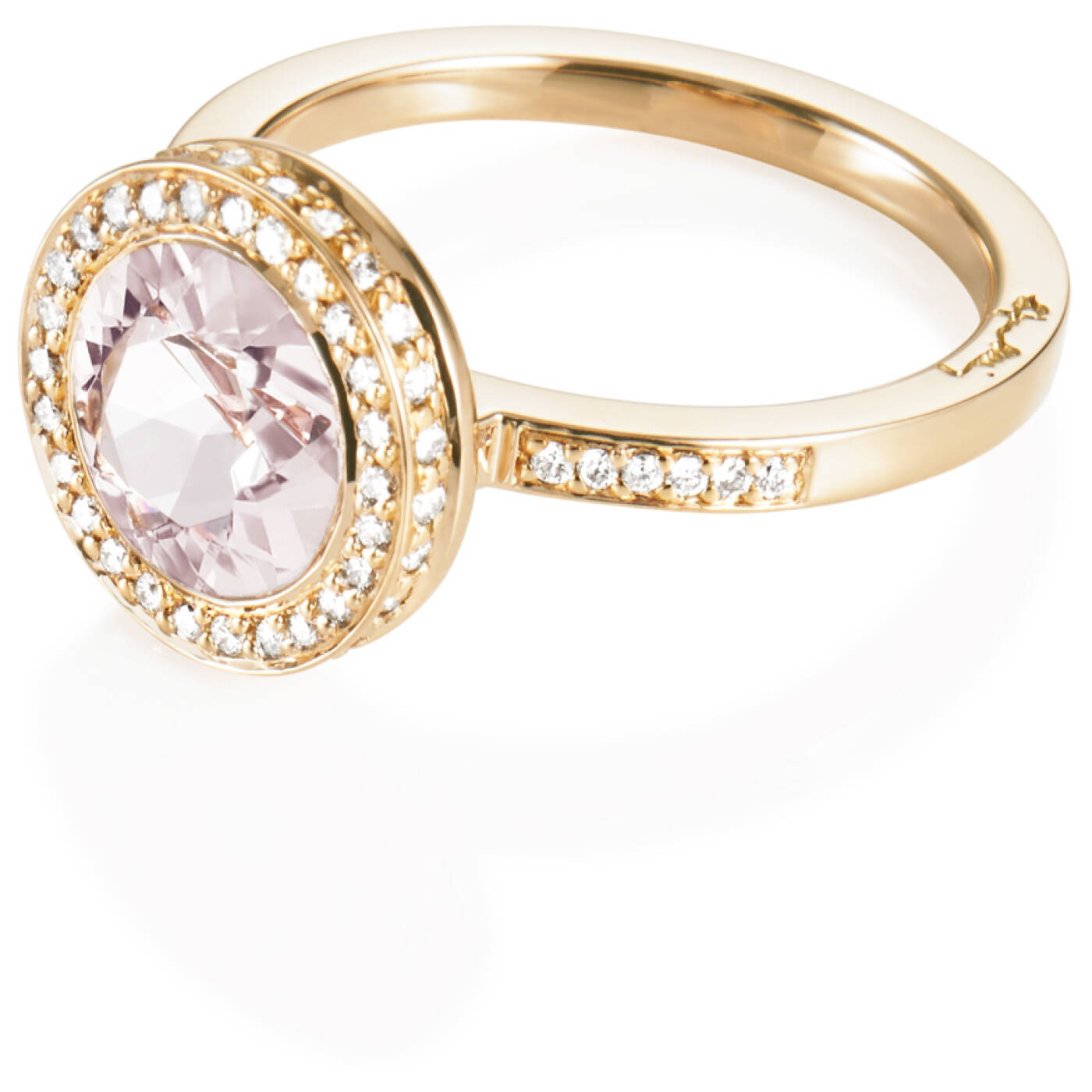 Halo - Morganite Ring Gull
