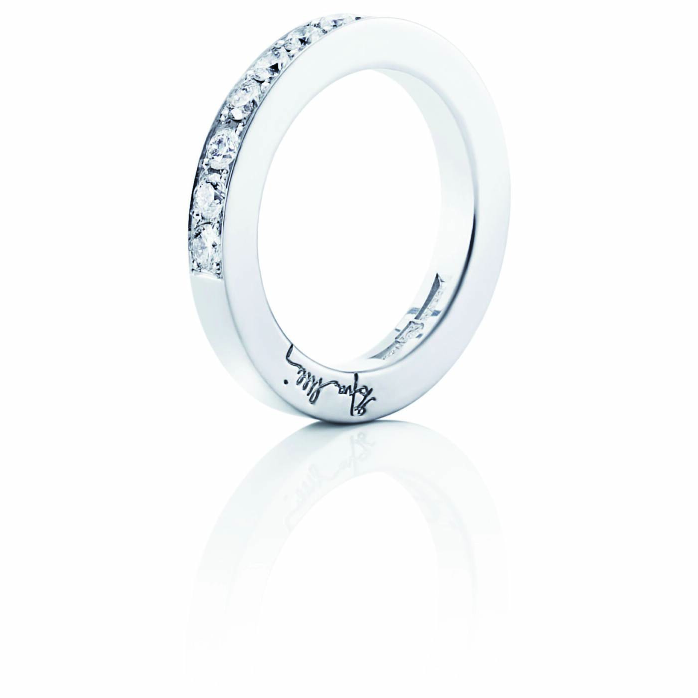 7 Stars & Signature Ring Hvitt gull