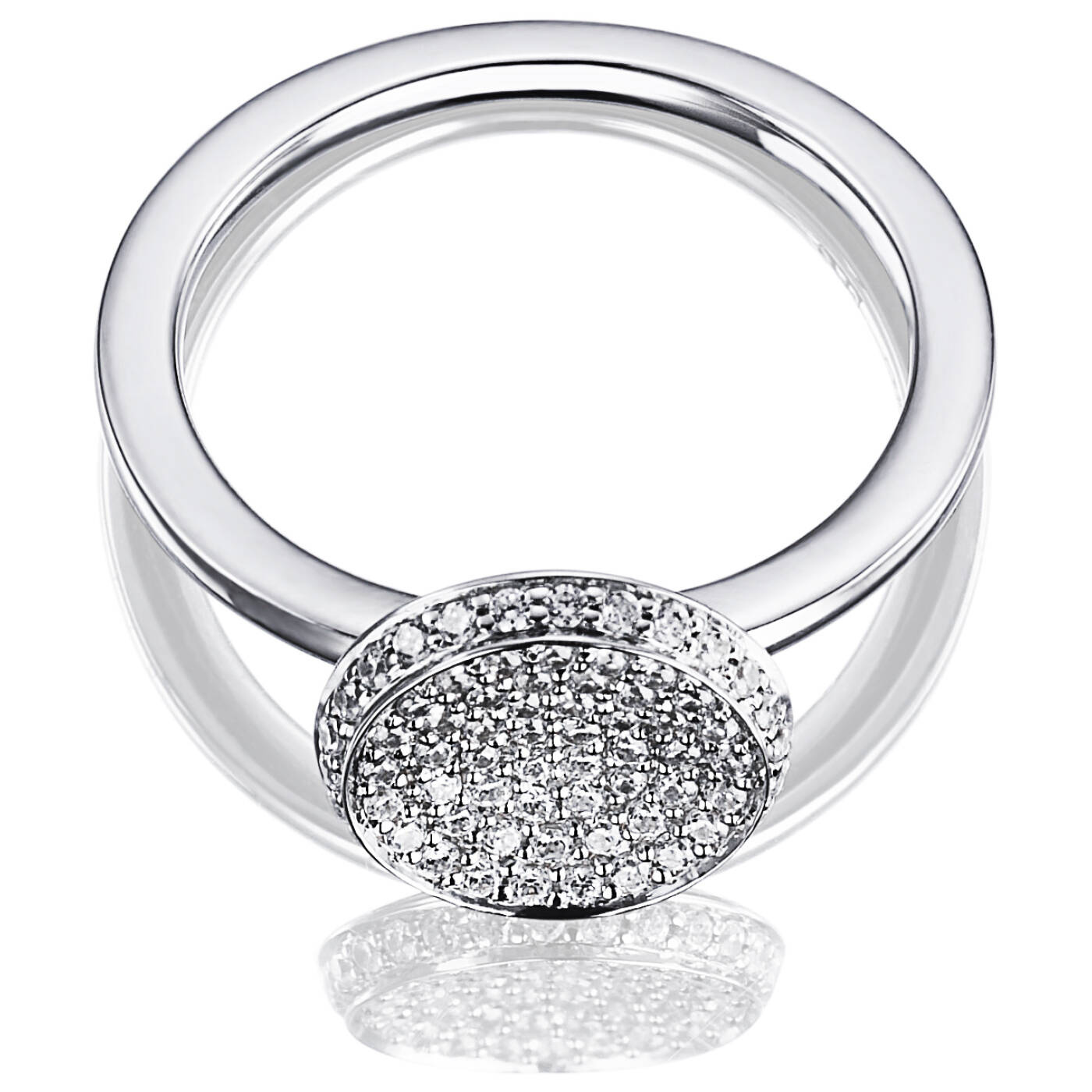 Love Bowl Ring Hvitt gull