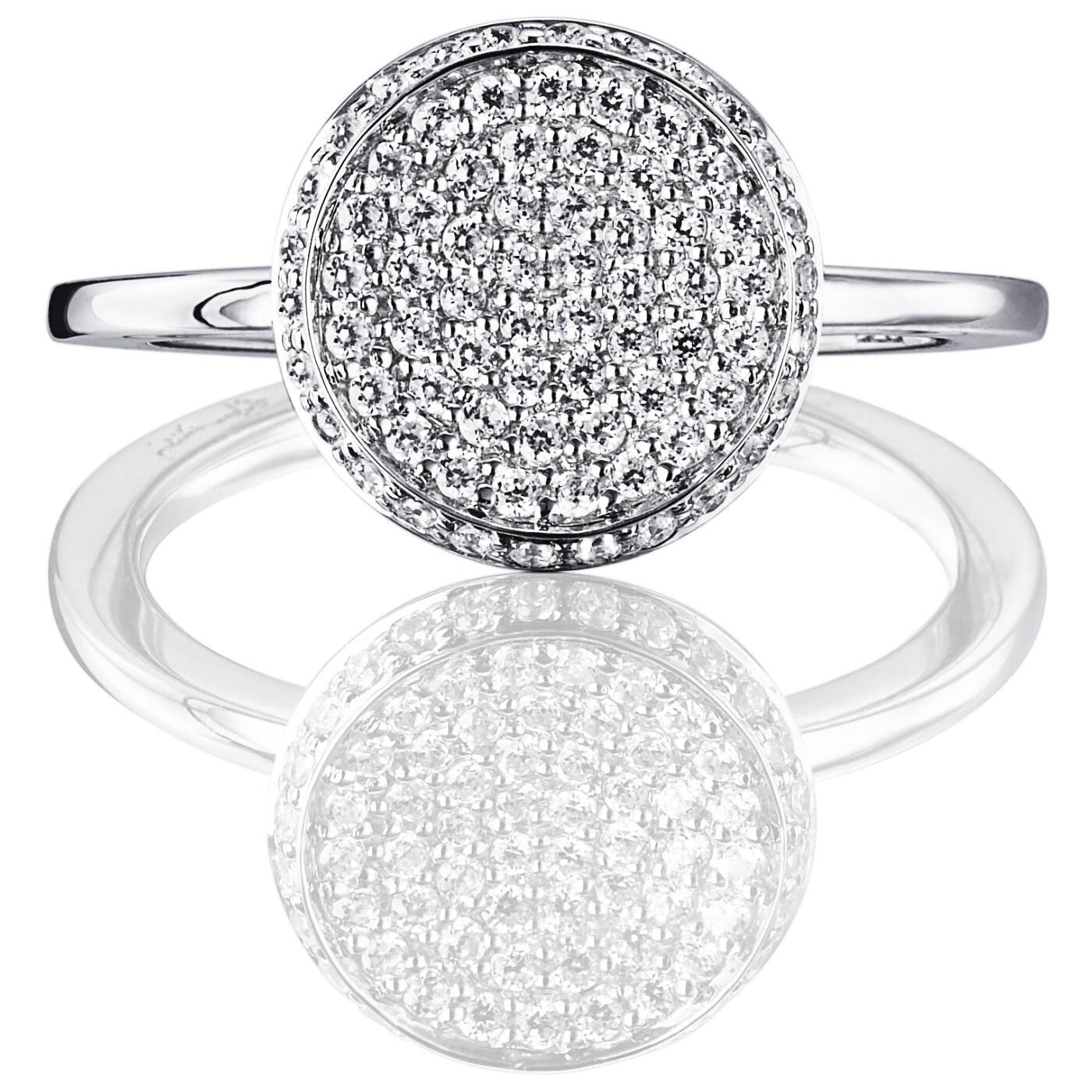 Love Bowl Ring Hvitt gull