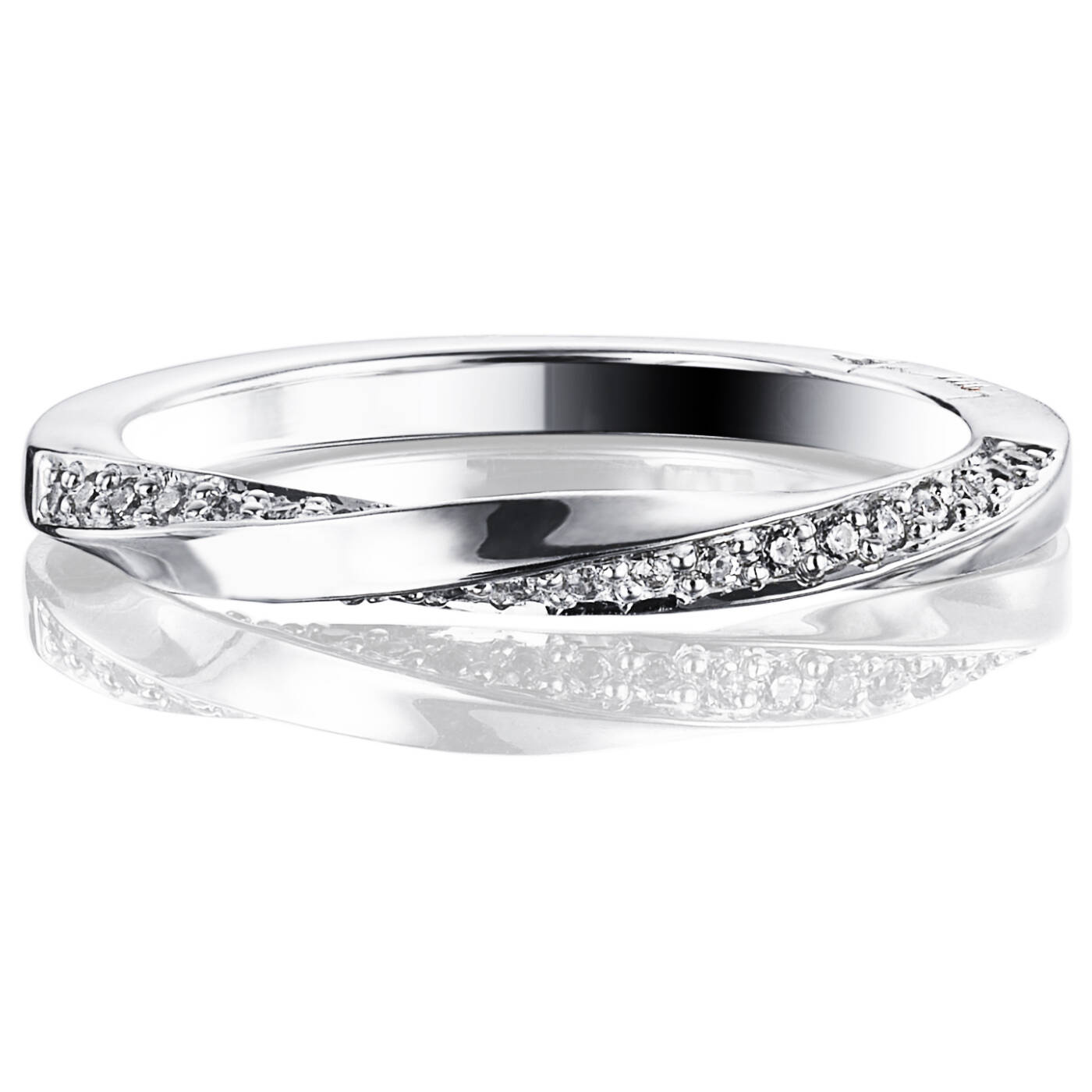 Viking & Stars Ring Hvitt gull