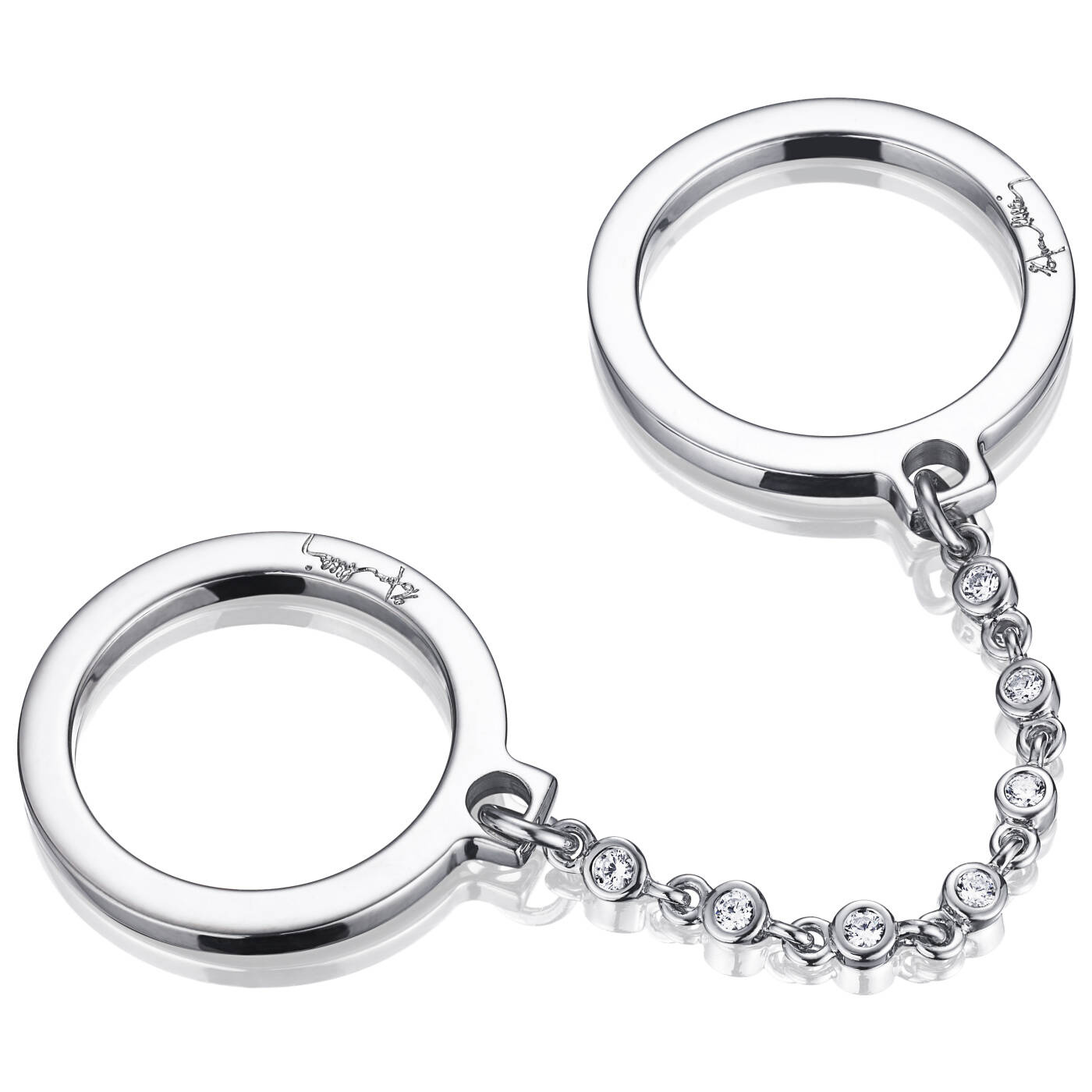 Passion Cuffs & Stars Ring Hvitt gull