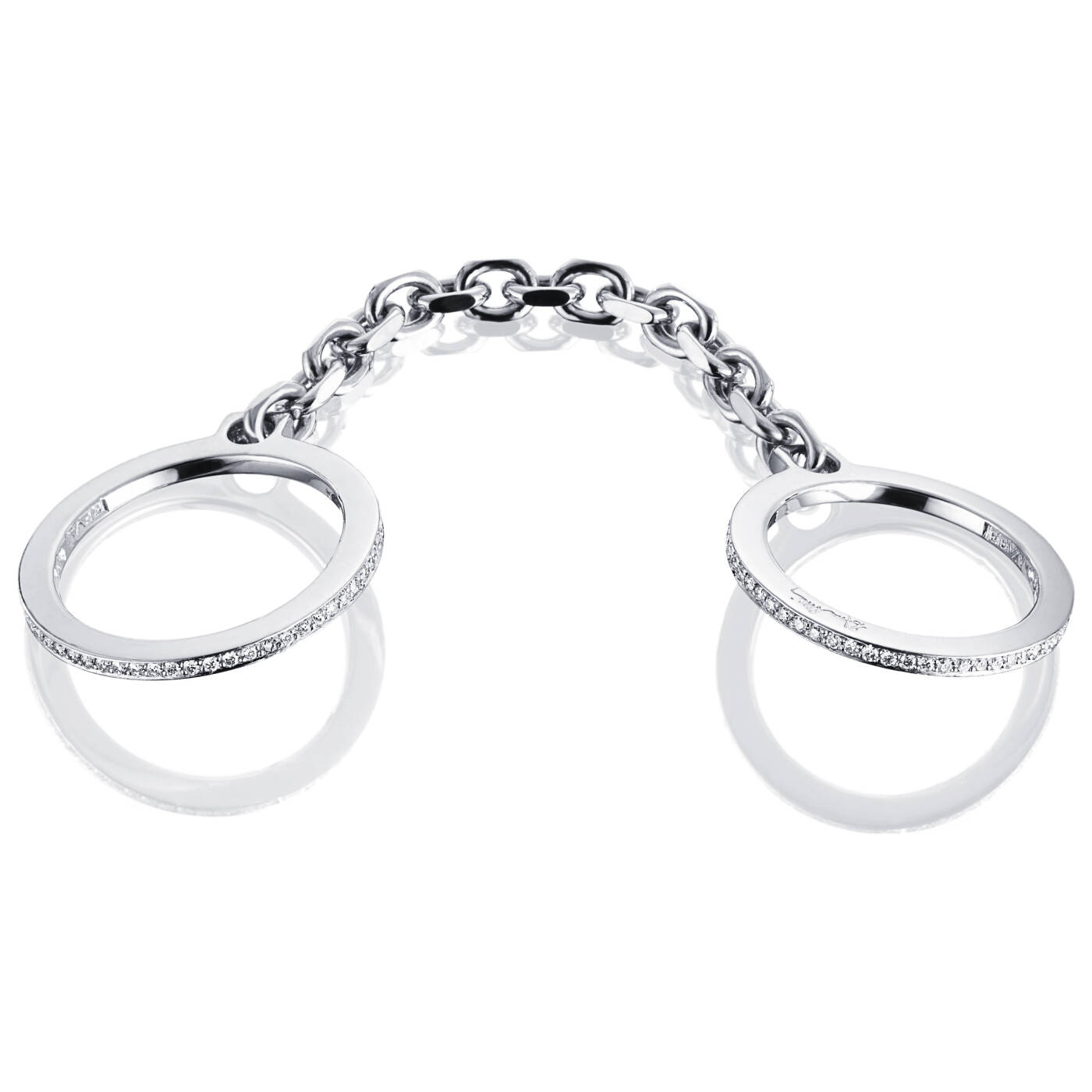 Passion Cuffs & Stars Ring Hvitt gull