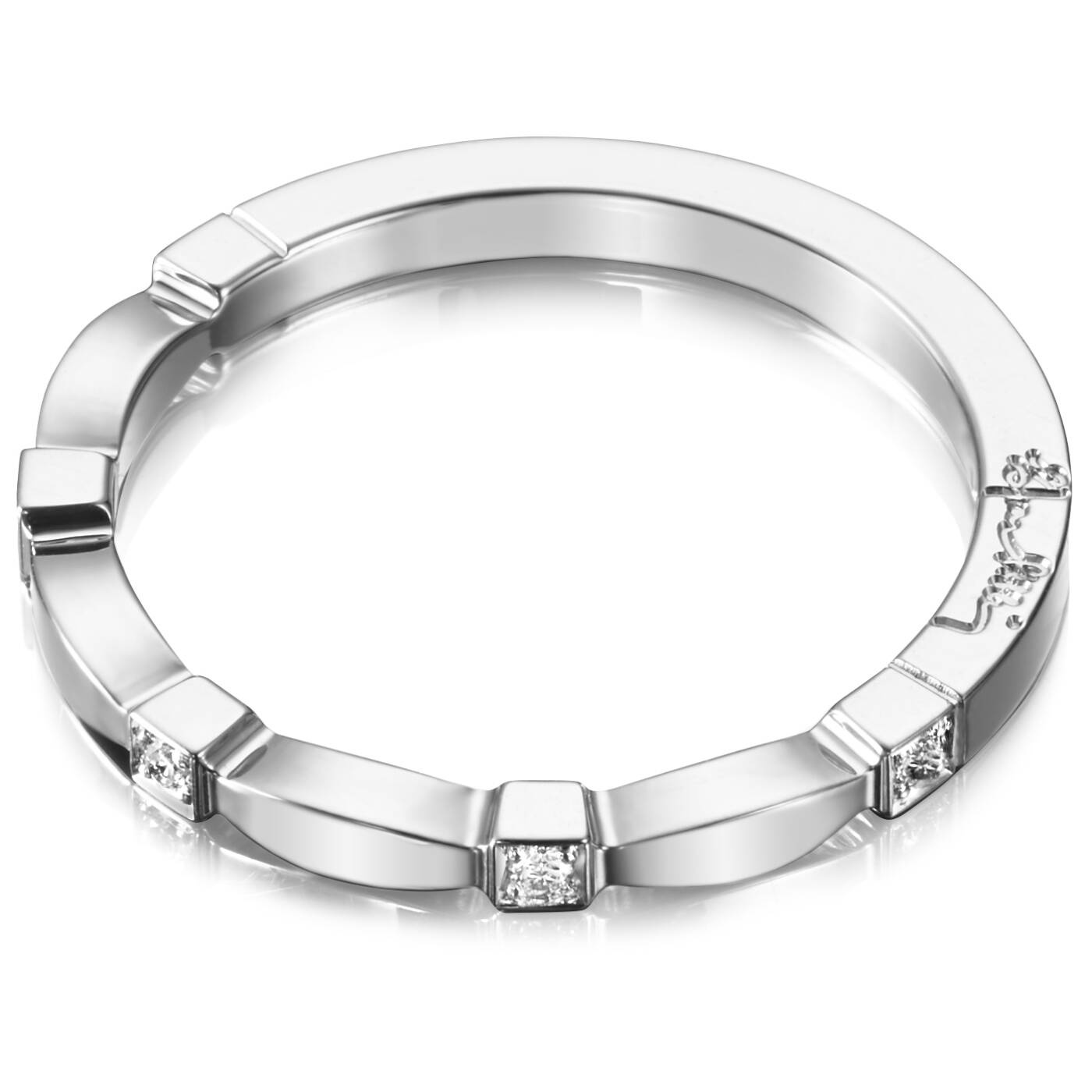 Forget Me Not Thin Ring Hvitt gull