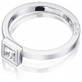 Princess Wedding Thin 0.30 ct diamant Ring Hvitt gull