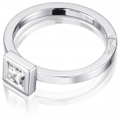 Princess Wedding Thin 0.40 ct diamant Ring Hvitt gull