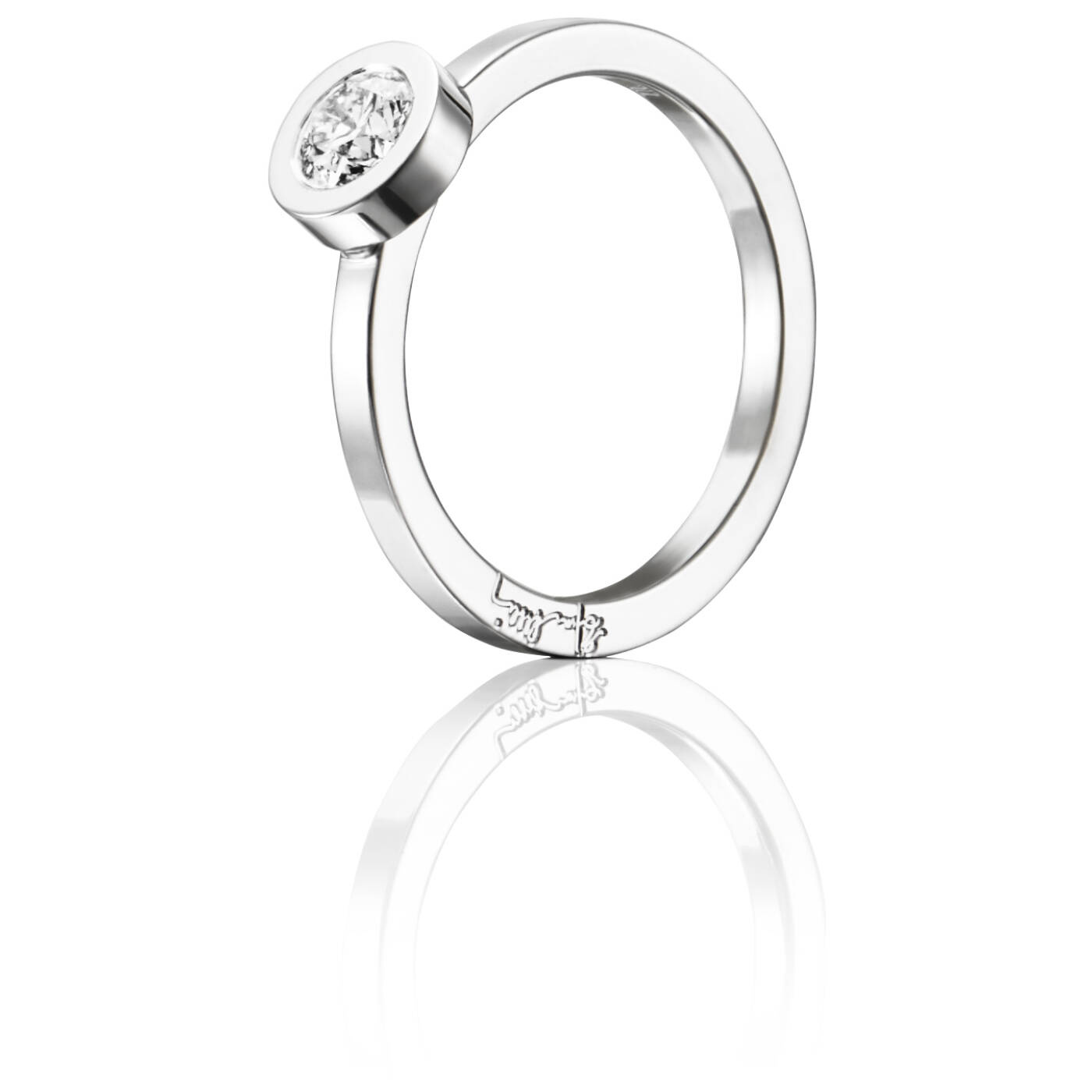 The Wedding Thin 0.40 ct diamant Ring Hvitt gull