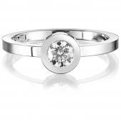The Wedding Thin 0.40 ct diamant Ring Hvitt gull