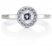 Wedding & Stars 0.40 ct diamant Ring Hvitt gull