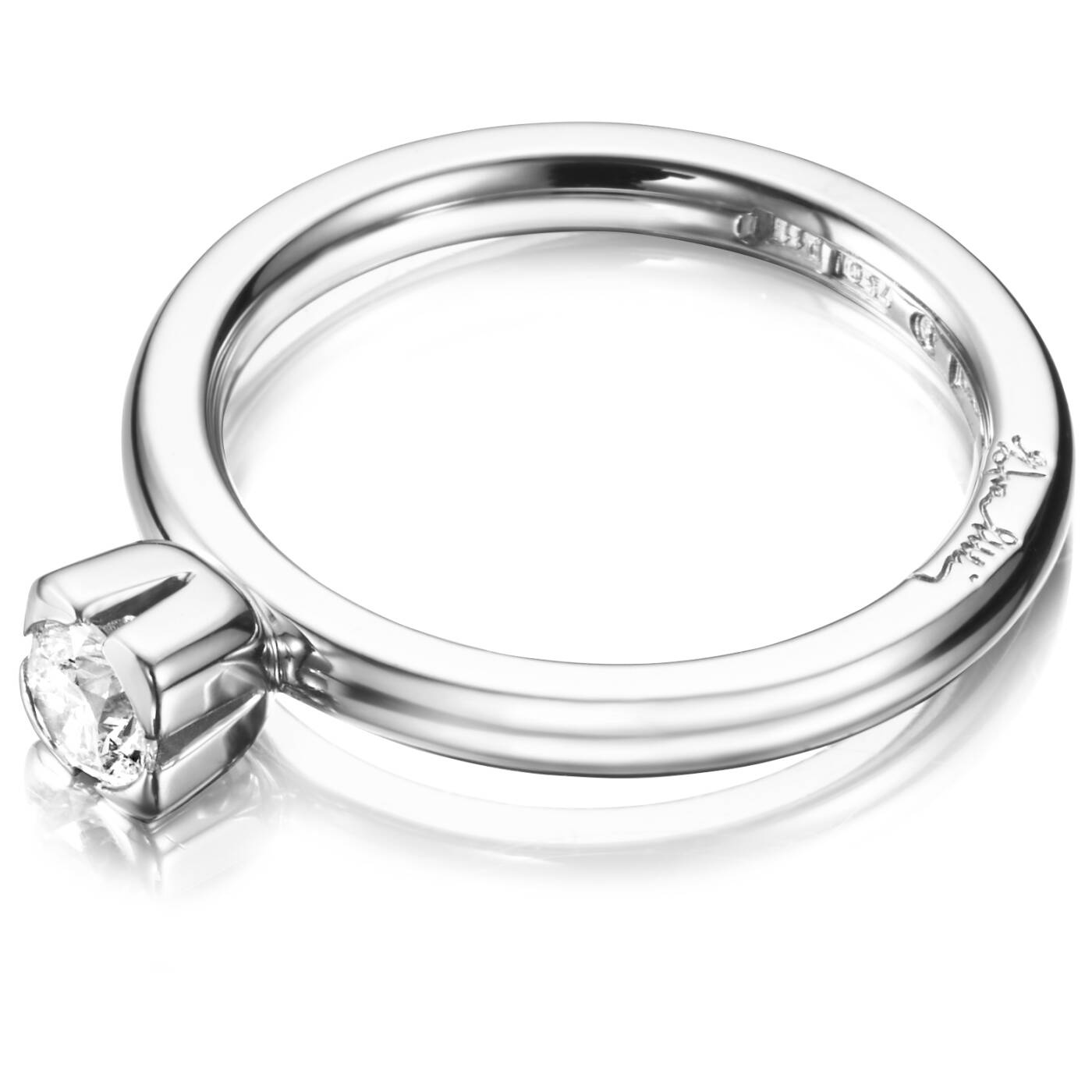 Love Bead Wedding 0.30 ct diamant Ring Hvitt gull