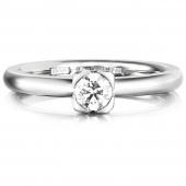 Love Bead Wedding 0.30 ct diamant Ring Hvitt gull