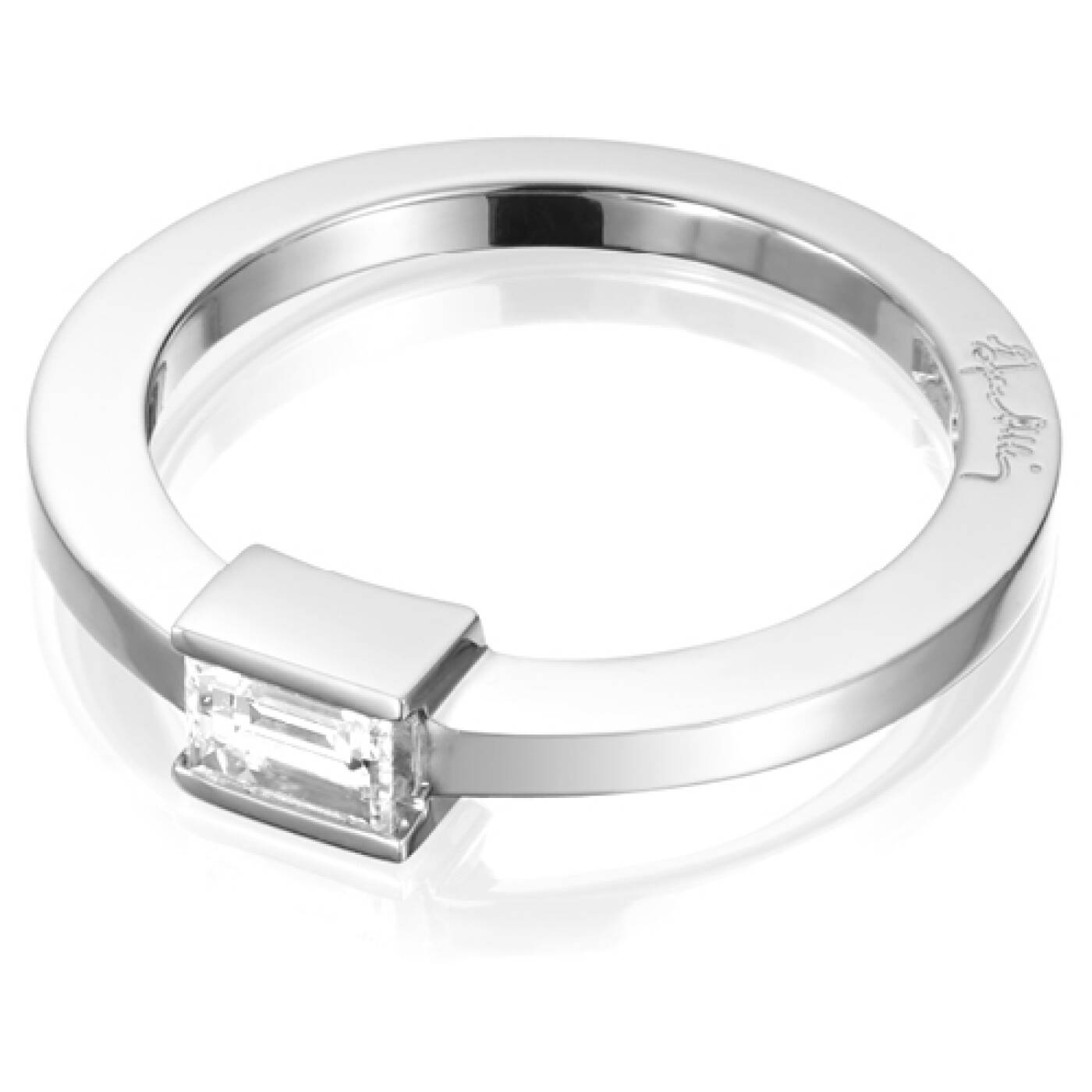 Deco Wedding Ring Hvitt gull