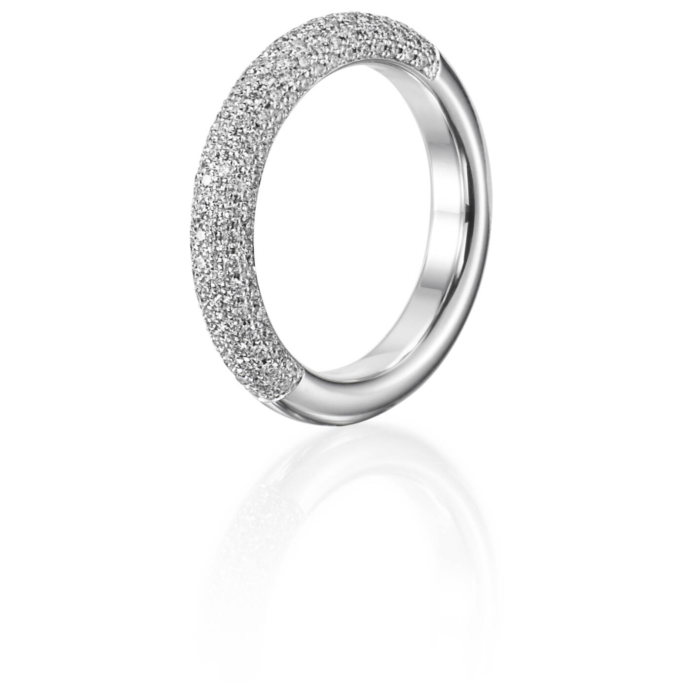 Million Stars Ring Hvitt gull