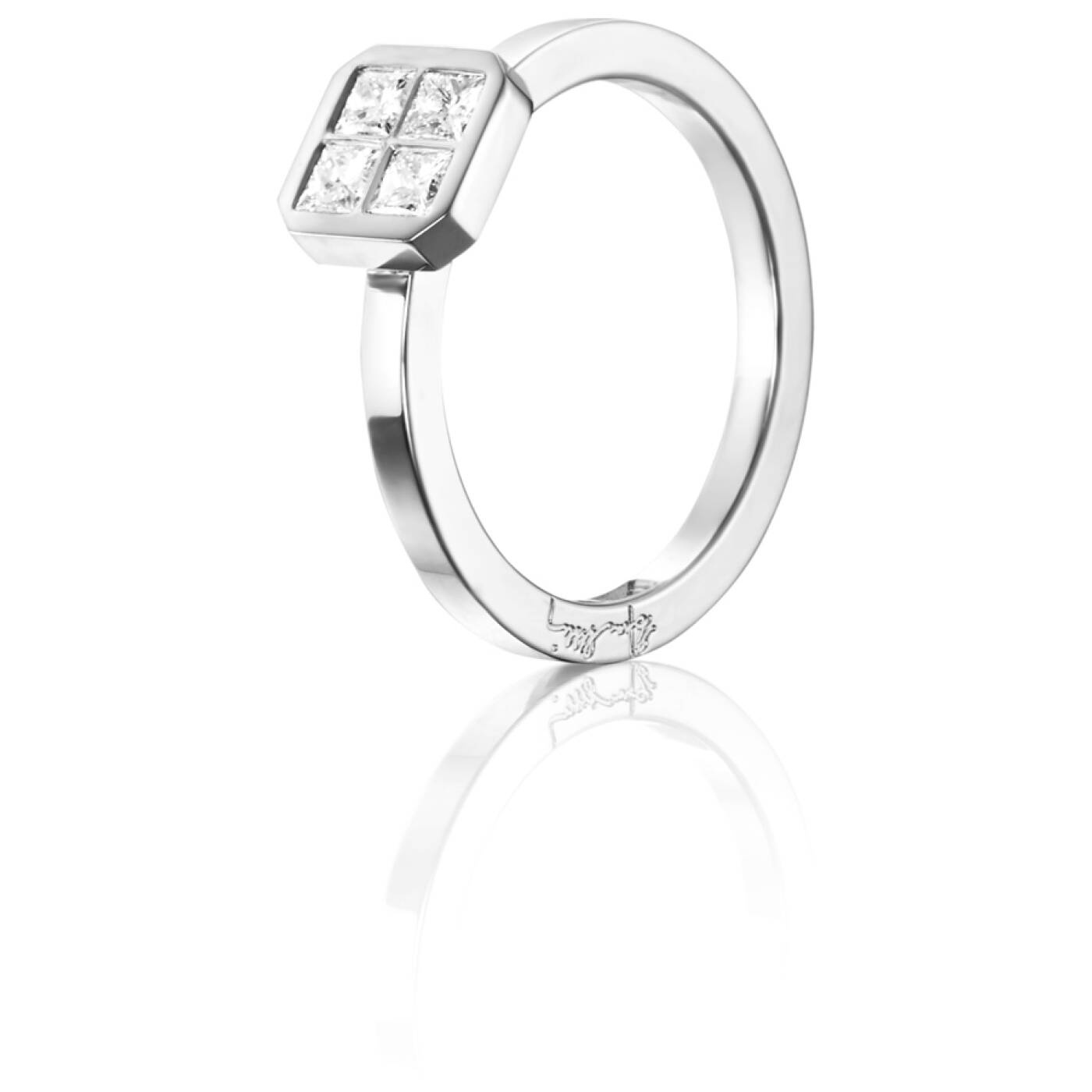4 Love 0.40 ct diamant Ring Hvitt gull