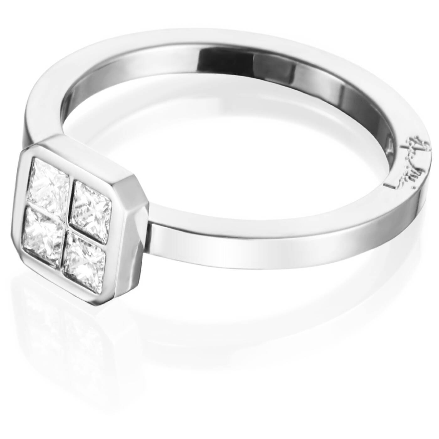 4 Love 0.40 ct diamant Ring Hvitt gull