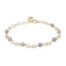 Lara small stone chain Bracelet Gold