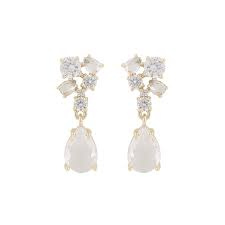 River small pendant Øredobber Gull