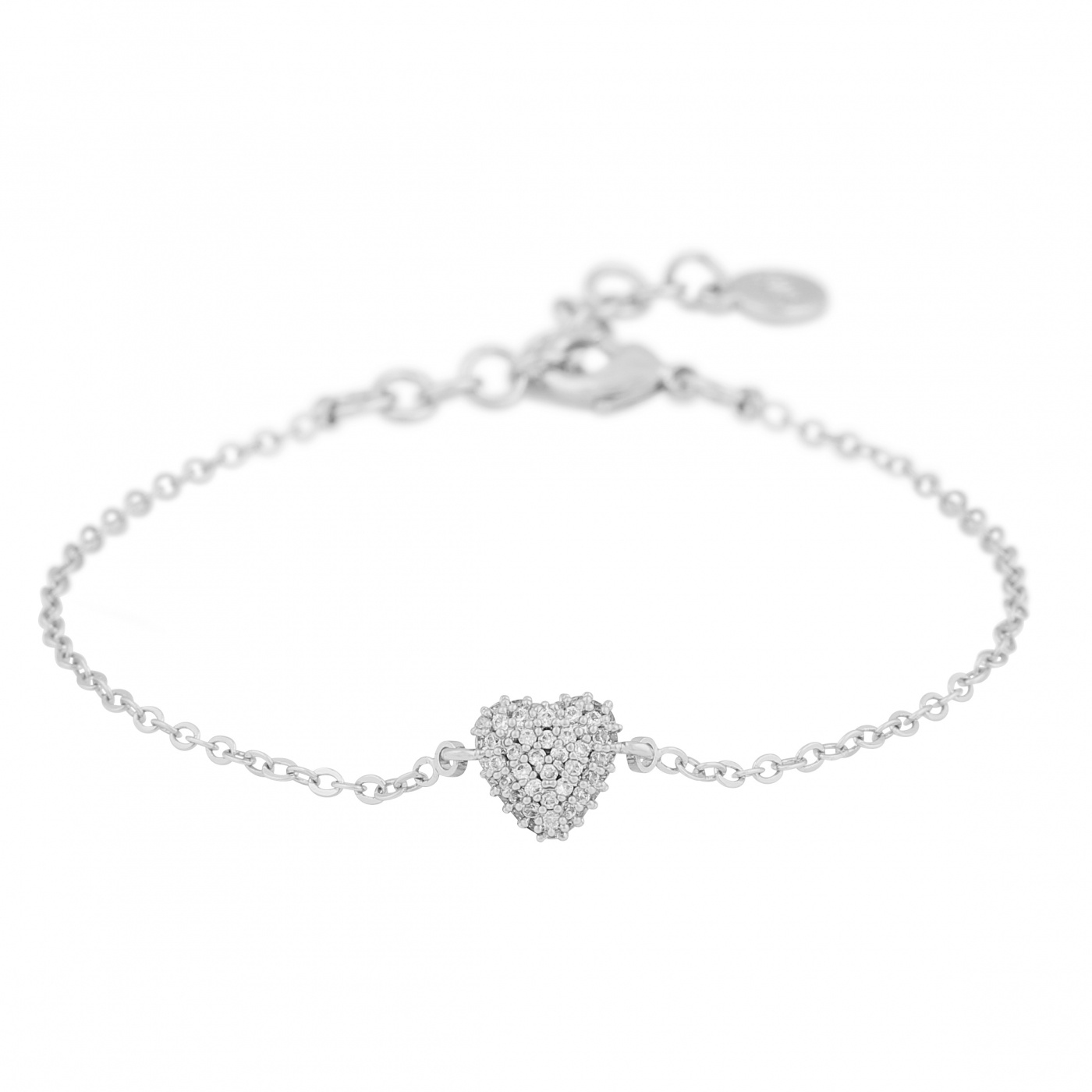 Stina heart chain brace Silver