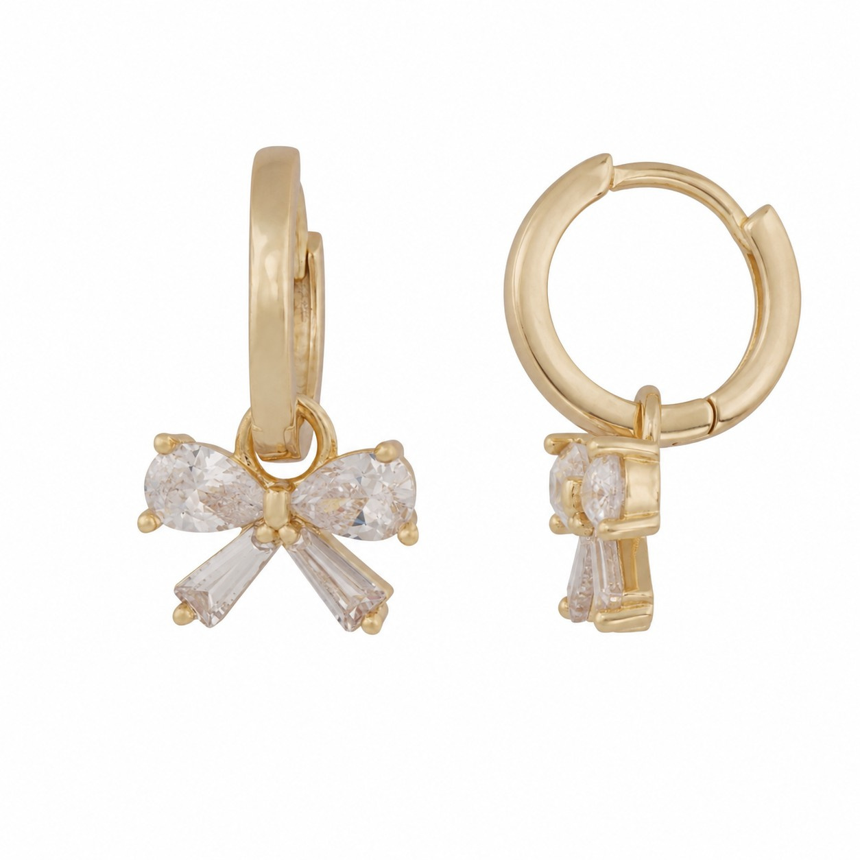 Eira bow ring Earrings Gold