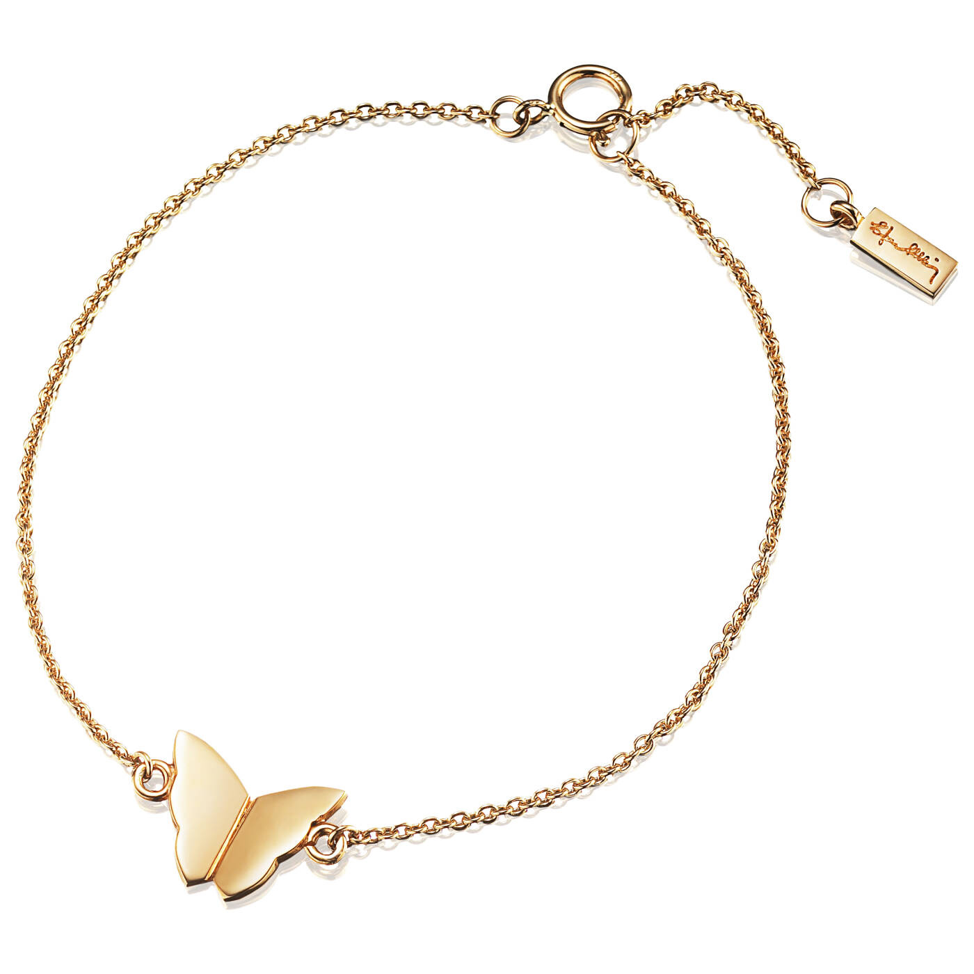 Little Miss Butterfly Armbånd Gull 15-19 cm