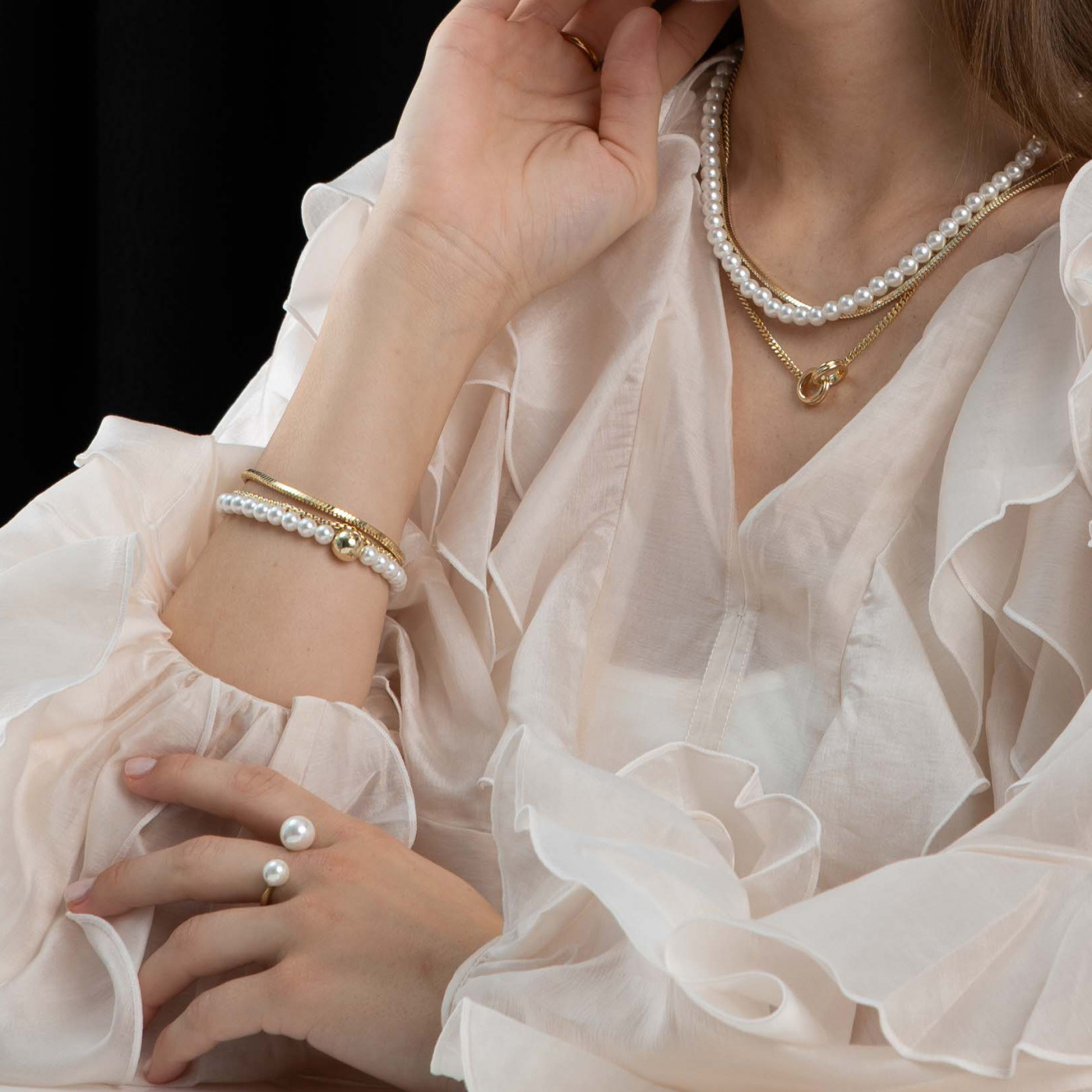 Sophie elastic Bracelet Gold