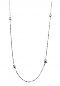 Pearl long chain Halskjede Sølv 90+5 cm
