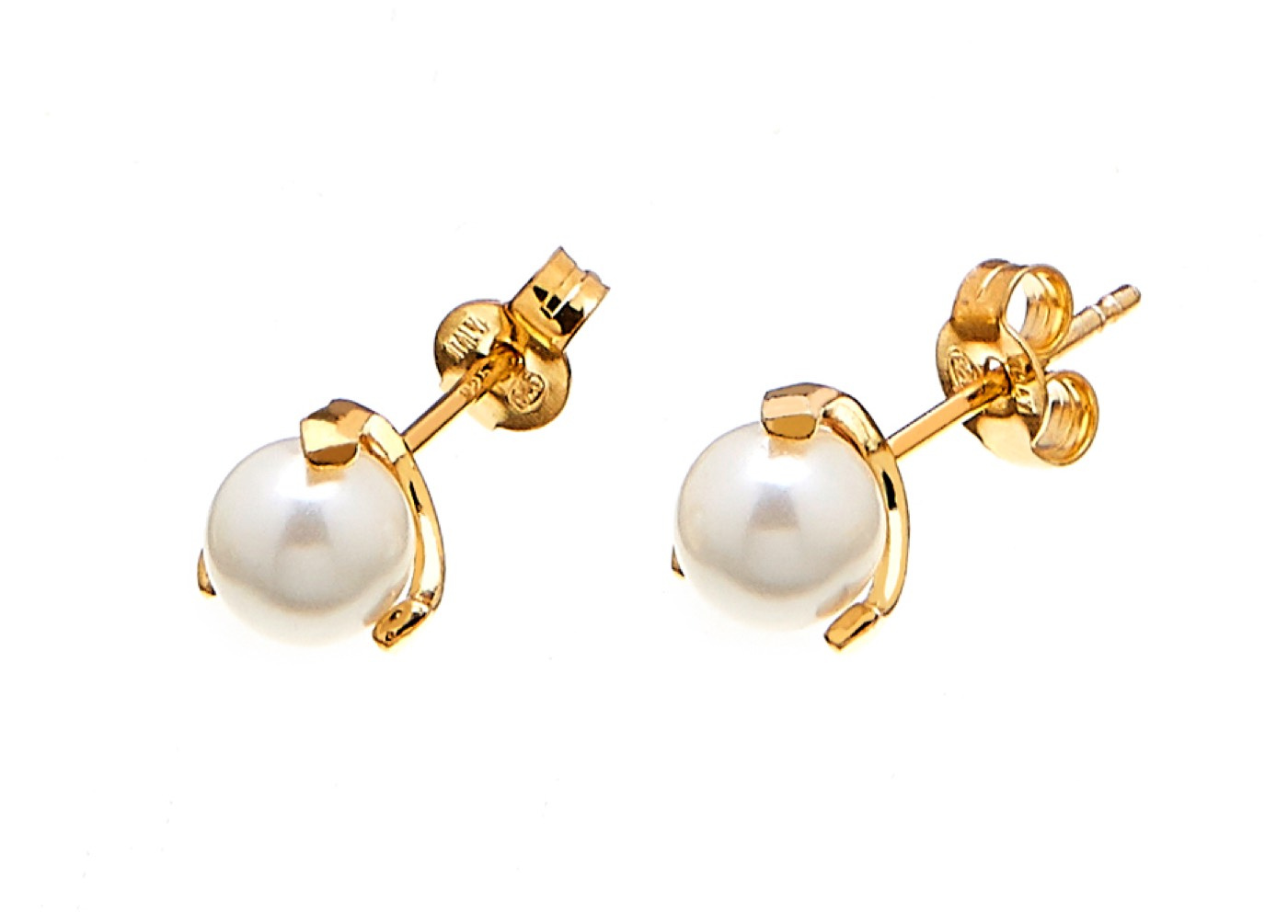 Pearl small stud Øreringer Gull