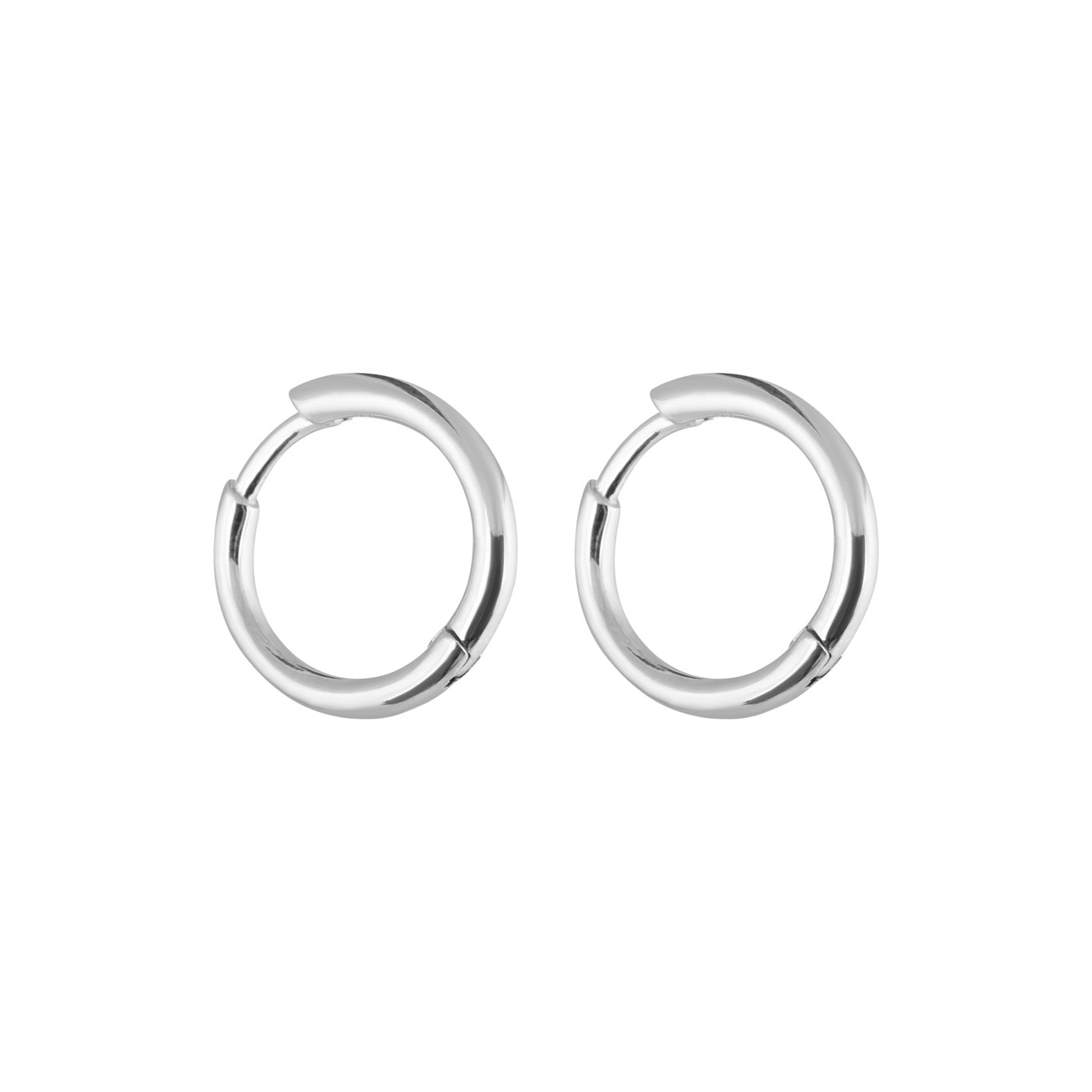 Letters round Øreringer Sølv