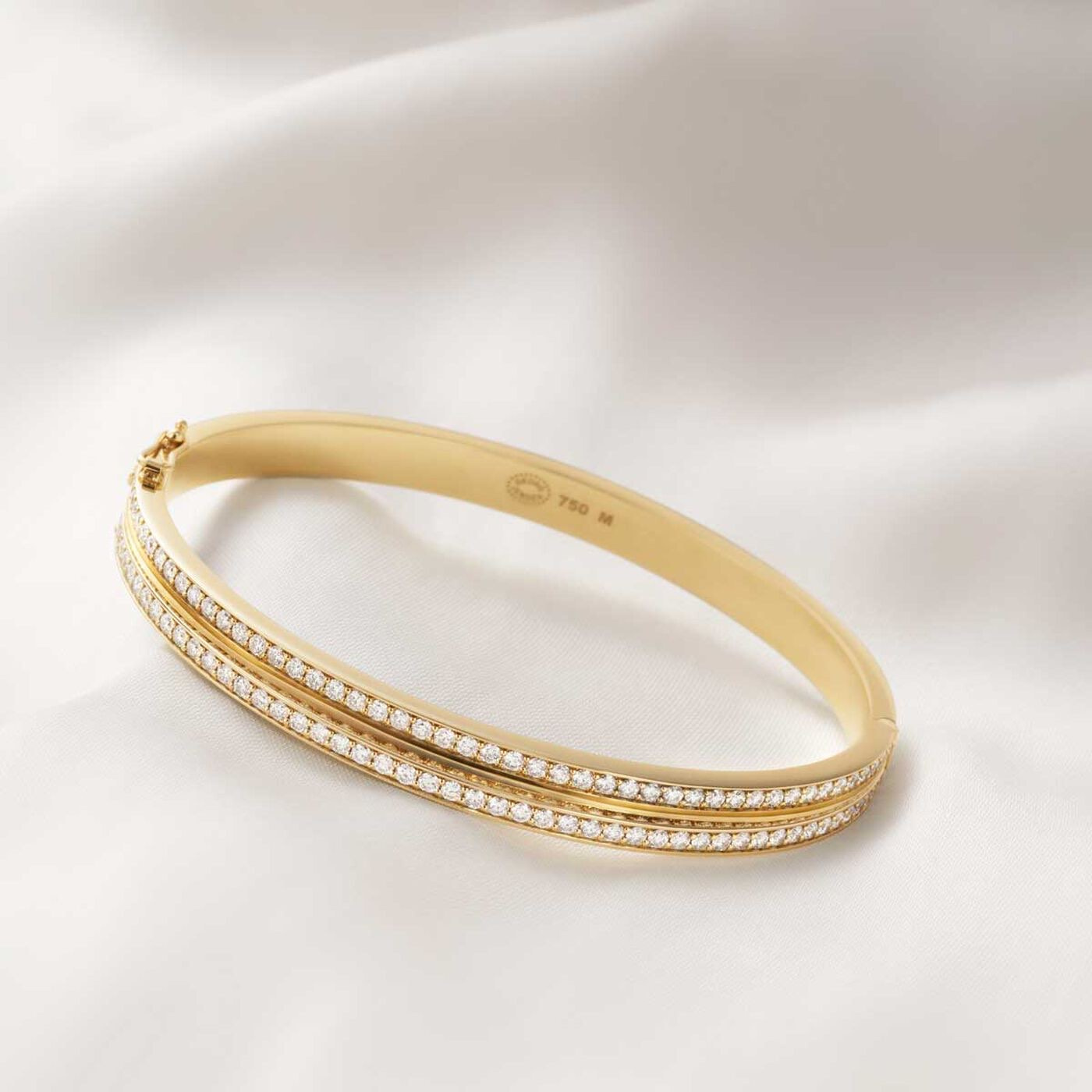 HALO BANGLE Armbånd Diamant PAVE 1.83 ct Gull