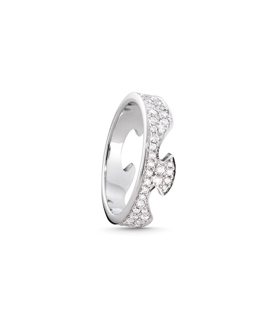FUSION END Ring Diamant PAVÉ 0.66 ct Hvitt gull