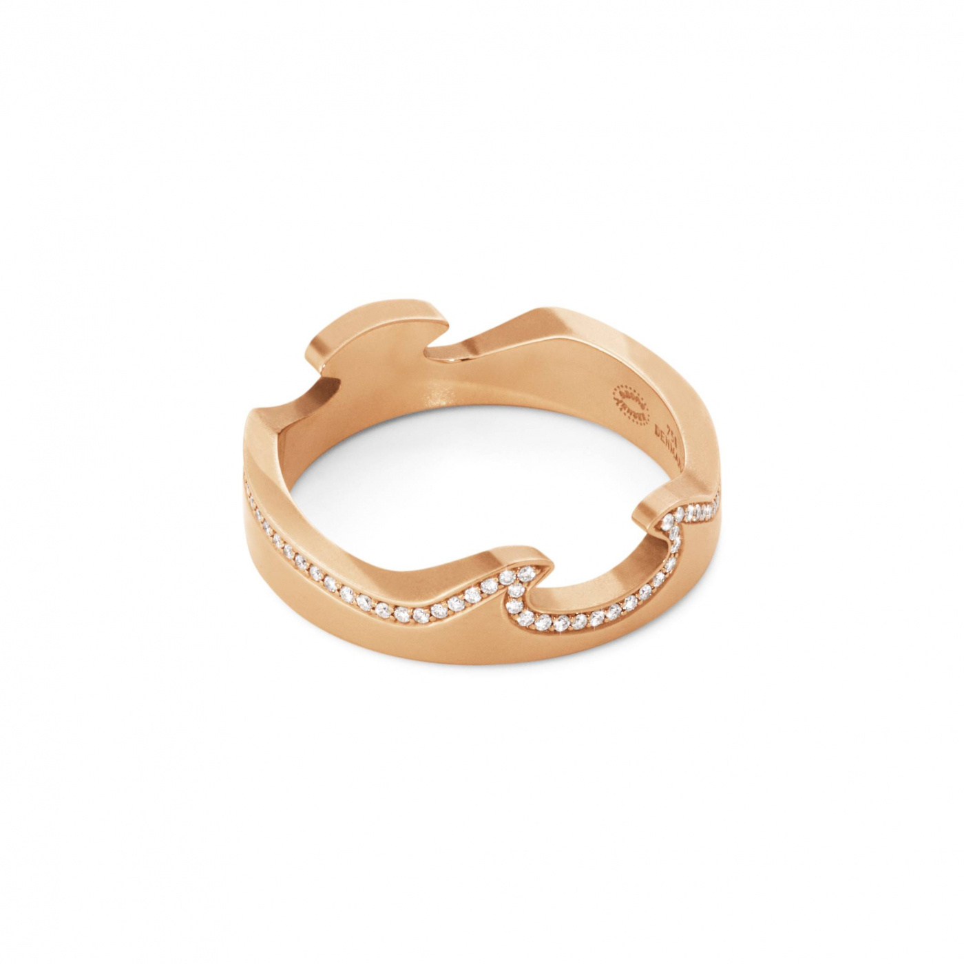 FUSION END Ring Roségull Diamant 0.15 ct