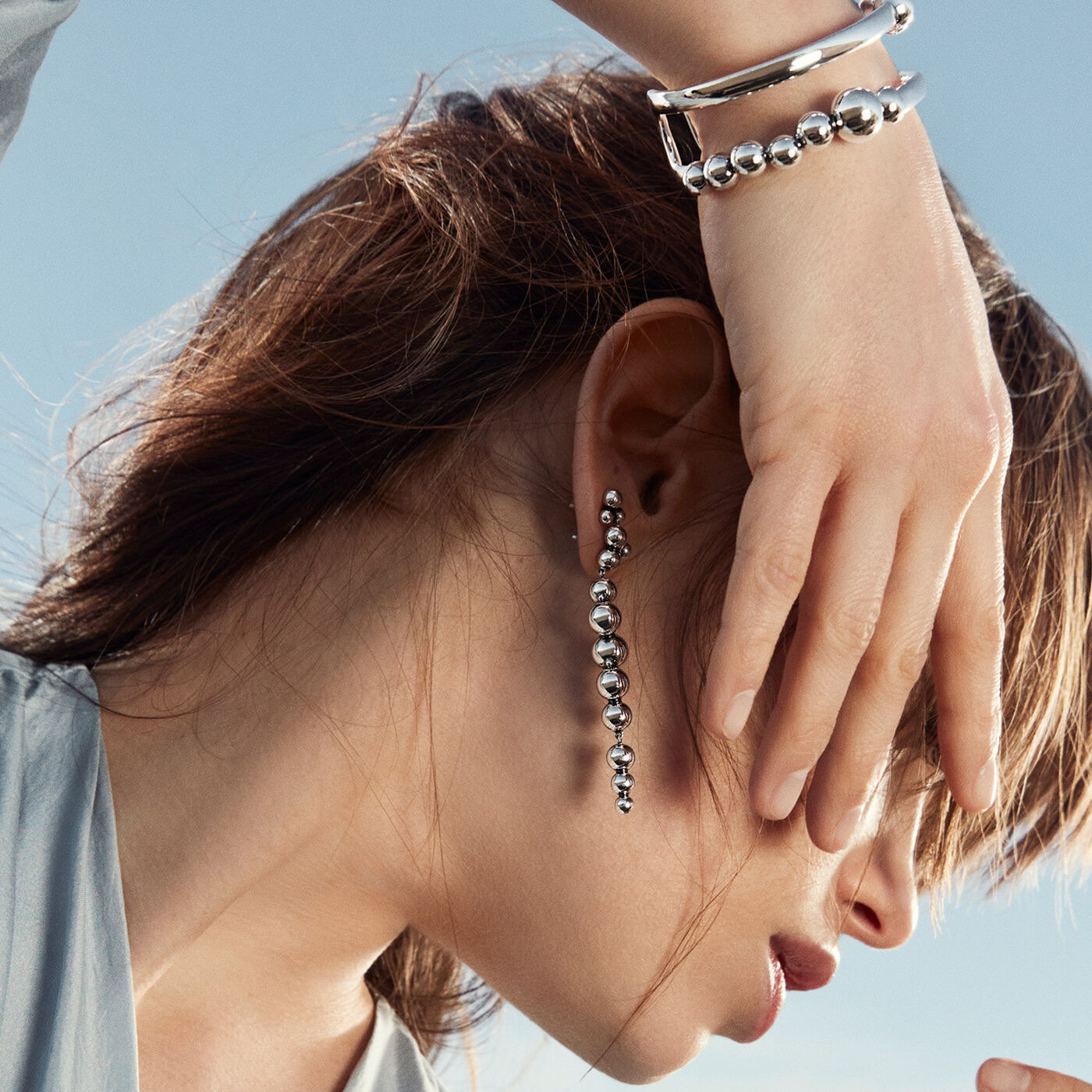 MOONLIGHT GRAPES BANGLE Armbånd Sølv