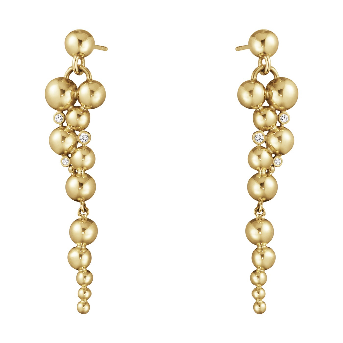 MOONLIGHT GRAPES Øreringer Gull Diamant 0.07 CT